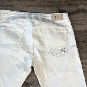 PLUS PEOPLE (+) PEOPLE White Denim Jeans Men’s 34x30 Made in Italy Designer